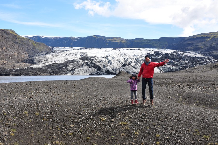 viagem islandia myrdalsjokull - trilha para o glacial