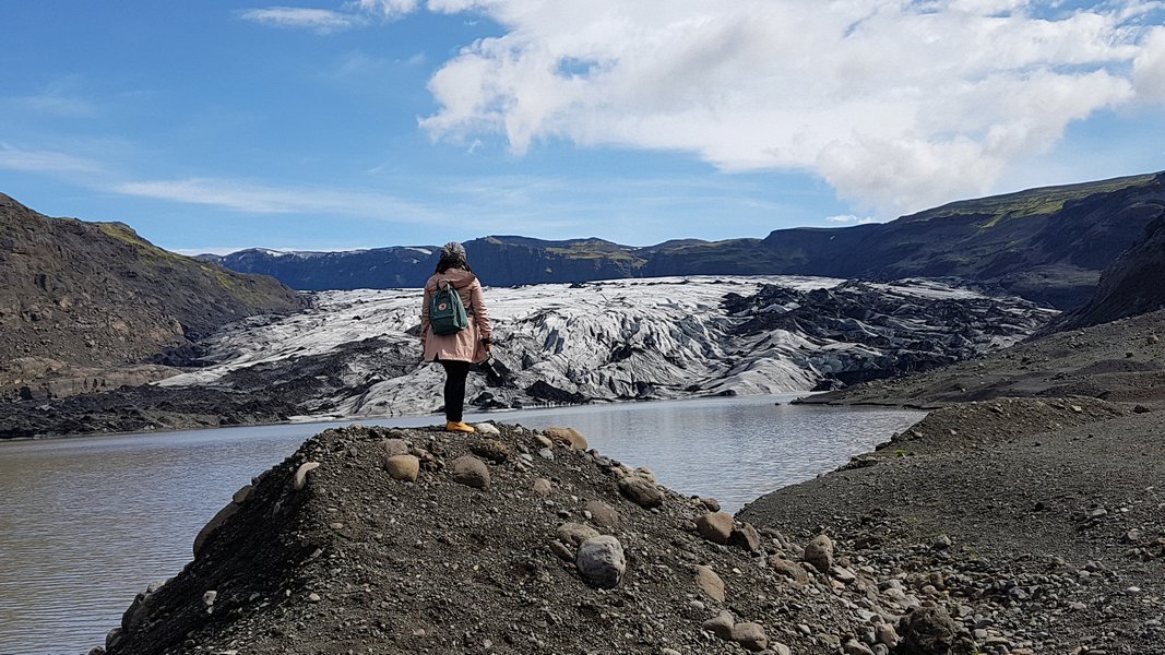 viagem islandia myrdalsjokull - vista da geleira