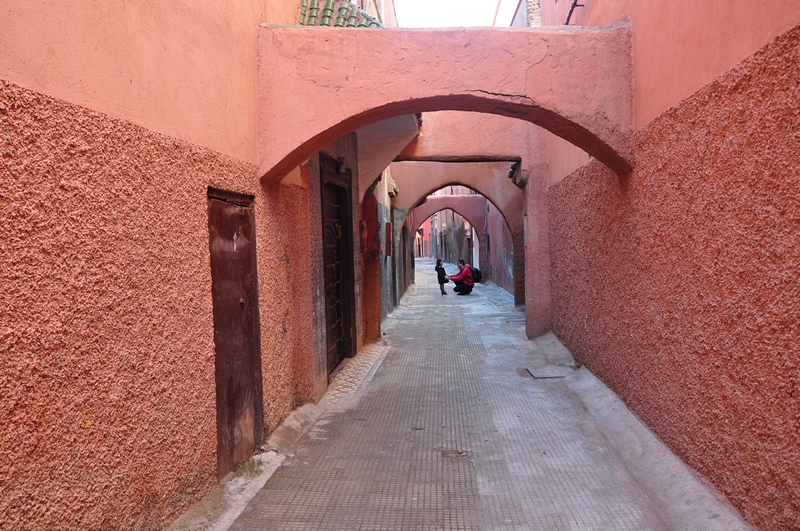 Fotos de Marraquexe em Marrocos - Viela na Medina