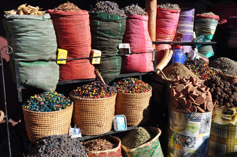 Fotos de Marraquexe em Marrocos - Vendas na Medina e Souks