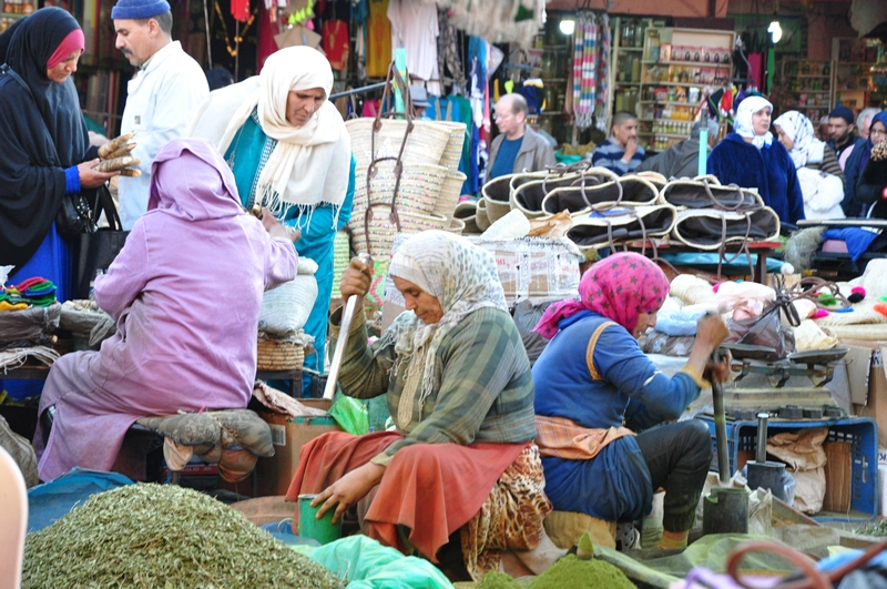 Fotos de Marraquexe em Marrocos - Vendas na Medina e Souks