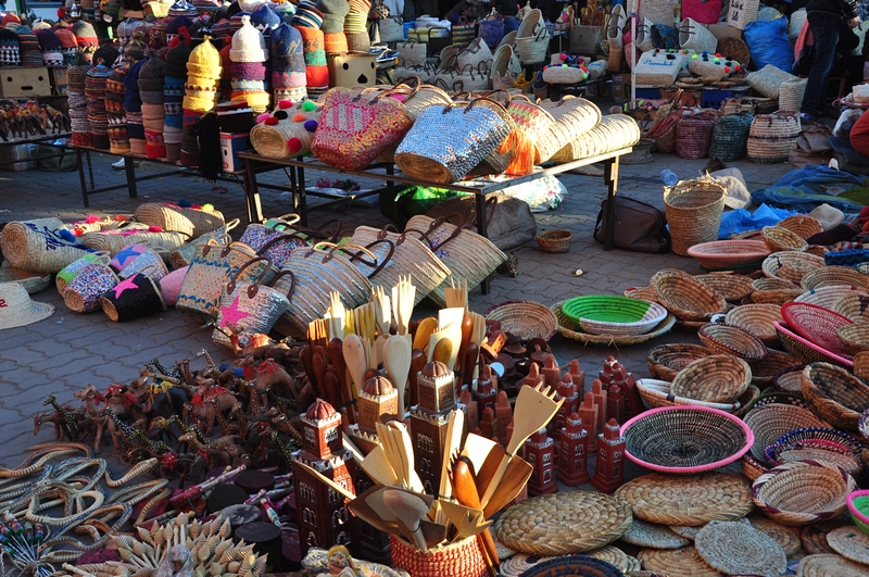 Fotos de Marraquexe em Marrocos - Vendas na Medina e Souks