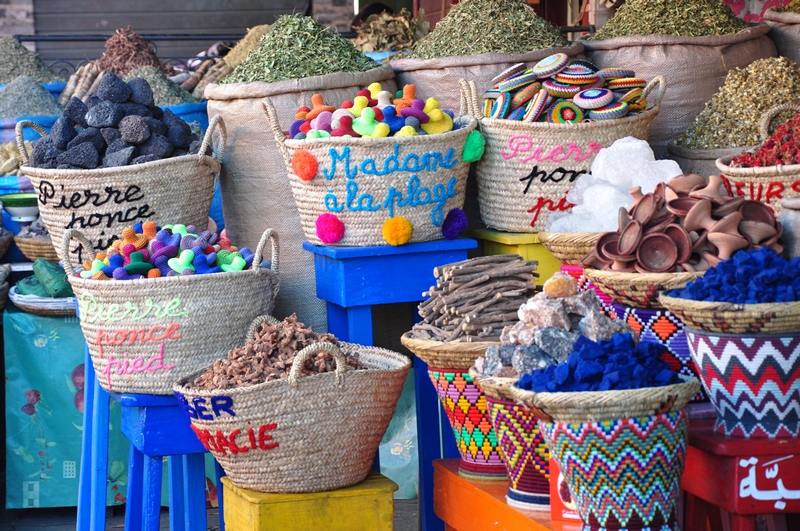 Fotos de Marraquexe em Marrocos - Vendas na Medina e Souks