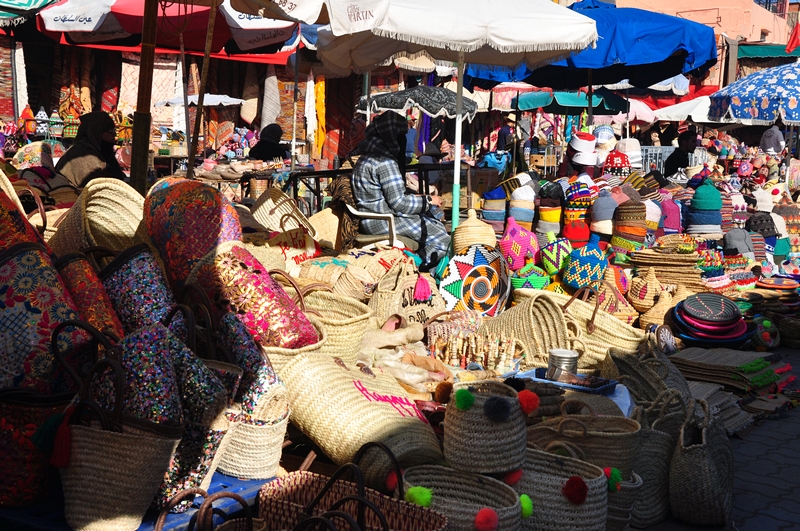 Fotos de Marraquexe em Marrocos - Vendas na Medina e Souks