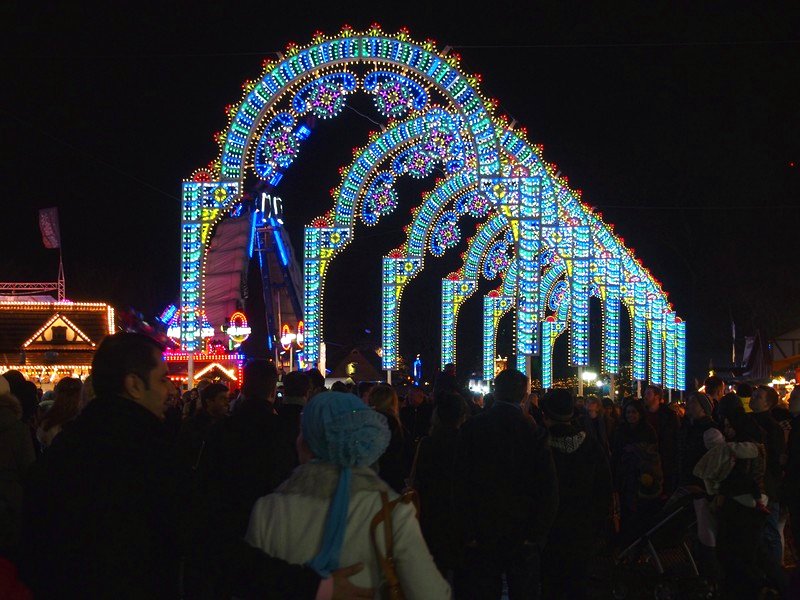 Calendário de Mercado de Natal - Winter Wonderland em Londres na Inglaterra