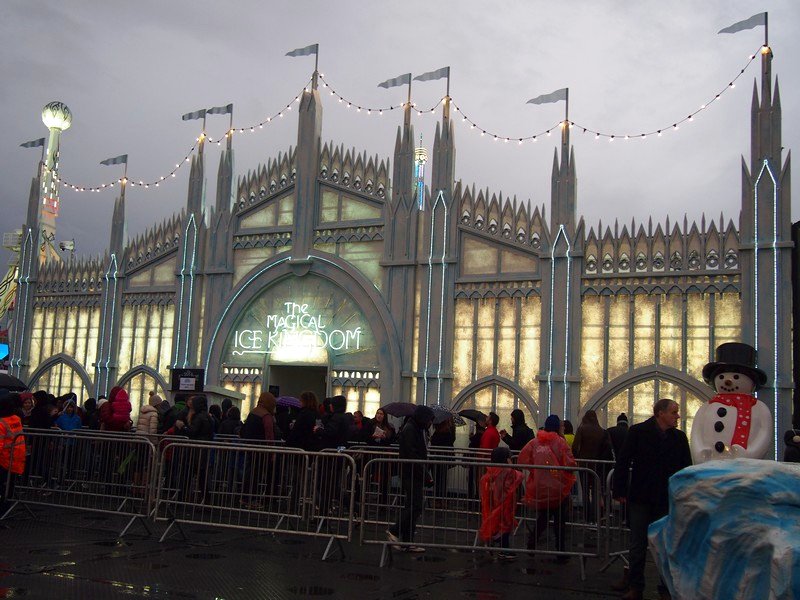 Calendário de Mercado de Natal - Winter Wonderland em Londres na Inglaterra