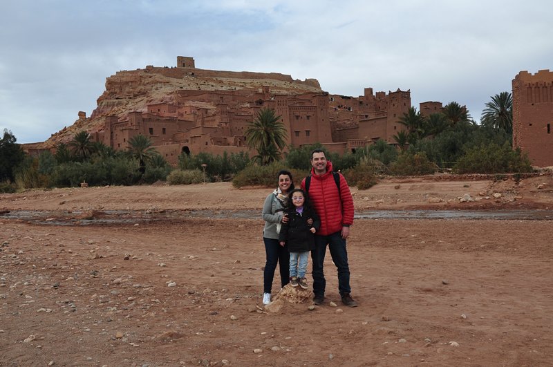 Viagem Ait-Ben-Haddou Ouarzazate Marrocos - Vista cinematográfica mais famosa do ksar e fortaleza