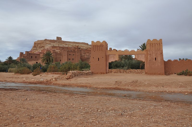 Viagem Ait-Ben-Haddou Ouarzazate Marrocos - Vista cinematográfica mais famosa do ksar e fortaleza