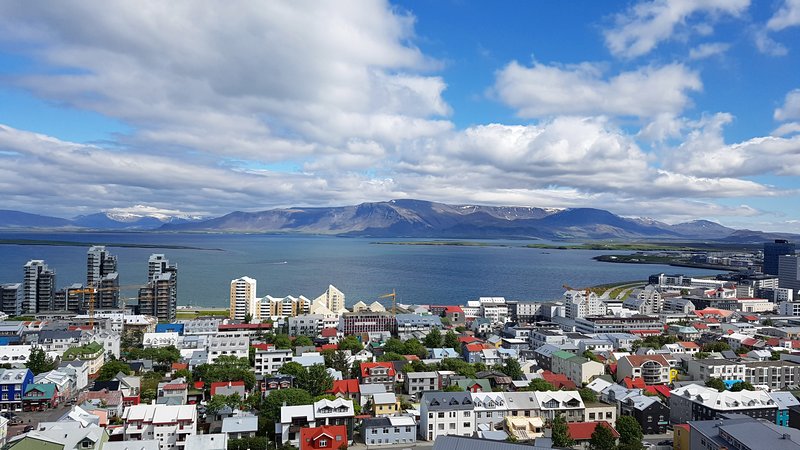 Viagem Reykjavik Islandia - Hallgrímskirkja, vista para a cidade