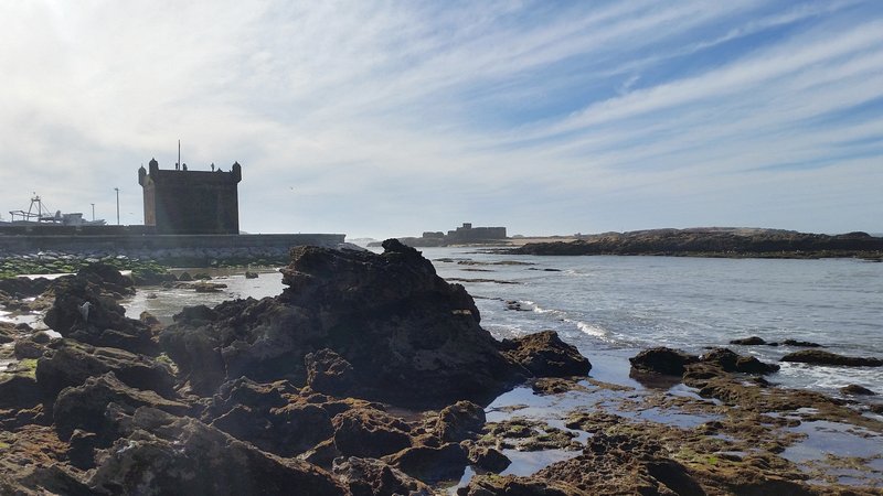 Viagem Marrakech Essaouira Marrocos - Vista do Porto de Essaouria e o Forte