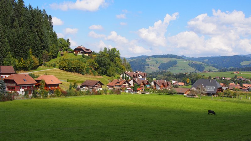 Signau região do Emmental Suíça - Paisagens típicas suíças