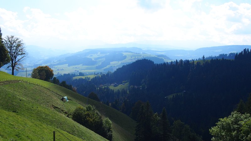 Signau região do Emmental Suíça - Vista da trilha Signau Loop