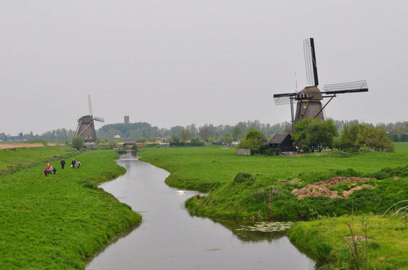 Patrimônios da Humanidade pela UNESCO - Moinhos de Kinderdijk na Holanda
