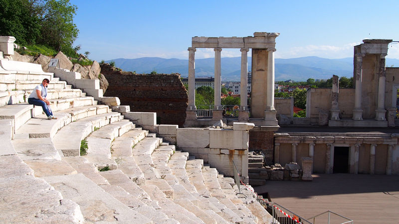 Roteiro de Viagem Plovdiv Bulgária - Teatro Romano Antigo