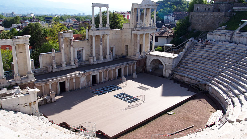 Roteiro de Viagem Plovdiv Bulgária - Teatro Romano Antigo