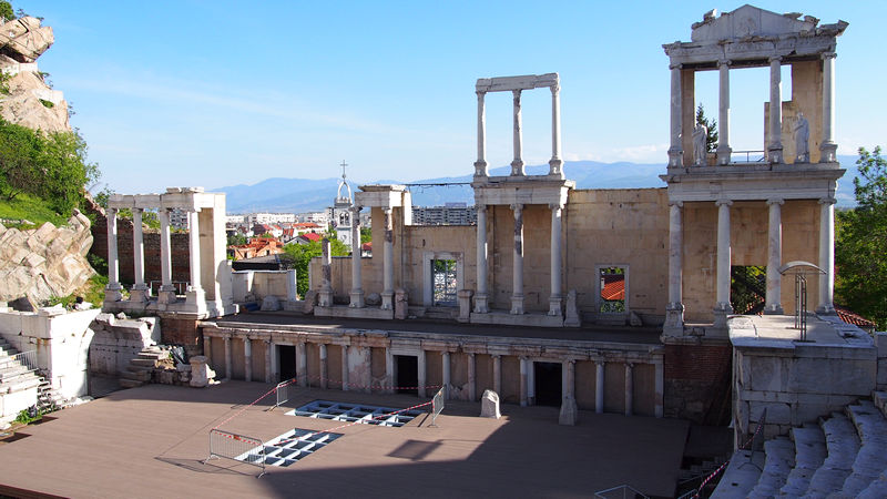 Roteiro de Viagem Plovdiv Bulgária - Teatro Romano Antigo