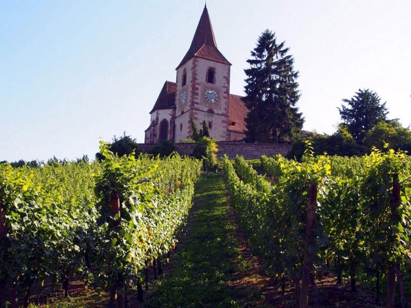 As Mais Belas Vilas da França - Hunawihr uma das Les Plus Beaux Villages de France na Alsácia, França