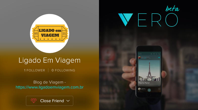 vero nova rede social blog de viagem