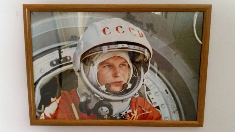Museu da Revolução em Havana, Cuba - Primeira mulher cosmonauta do mundo, a russa Valentina Tereshkova.