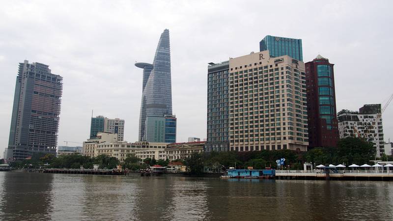 Delta do Mekong Ho Chi Minh City Vietnam - skyline da cidade de Ho Chi Minh