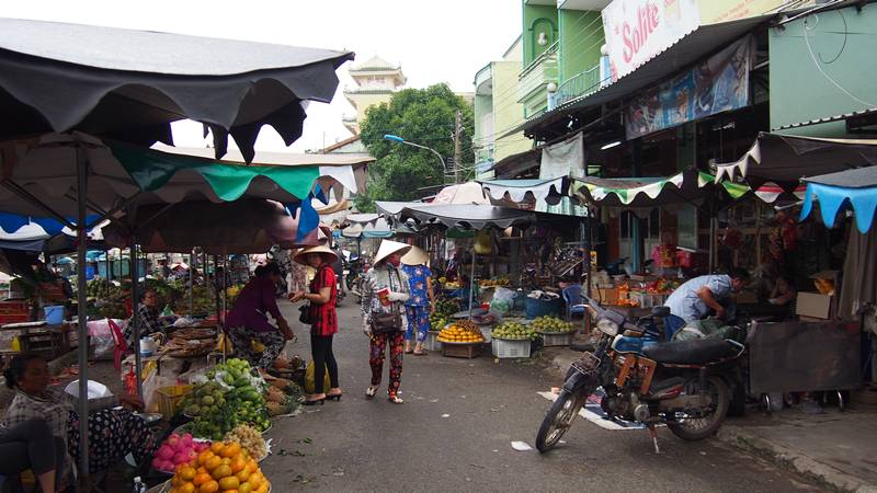 Delta do Mekong Ho Chi Minh City Vietnam - Mercado de rua vietnamita