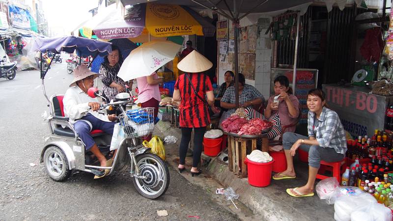 Delta do Mekong Ho Chi Minh City Vietnam - Mercado de rua vietnamita