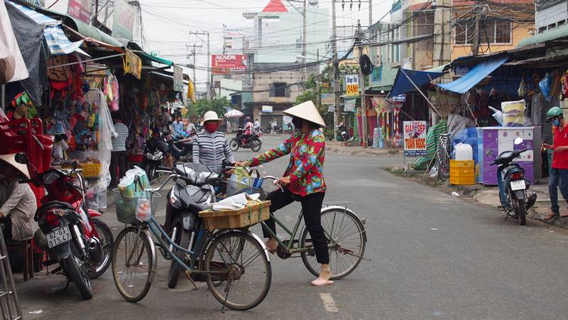 Delta do Mekong Ho Chi Minh City Vietnam - Mercado de rua vietnamita