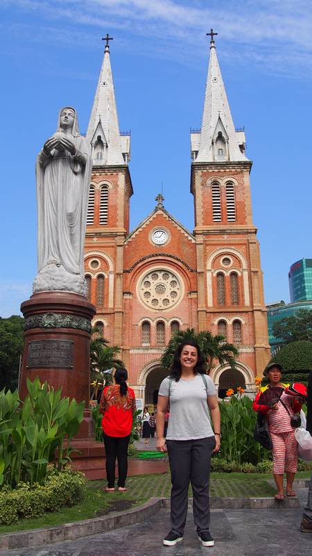 Passeio Ho Chi Minh Vietnam - Catedral de Notre Dame no Tour The Sights