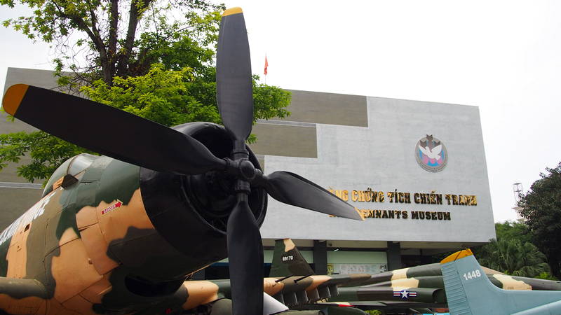 Cidade de Ho Chi Minh em Vietnã - War Remnants Museum, o museu da Guerra do Vietnam