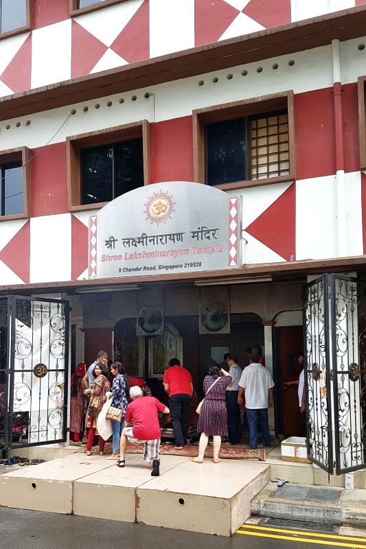 Templo Shree Lakshminarayan no Bairro Little India em Singapura