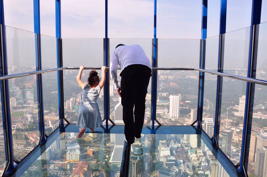 Kuala Lumpur Malasia - KL Tower e o Glass Box