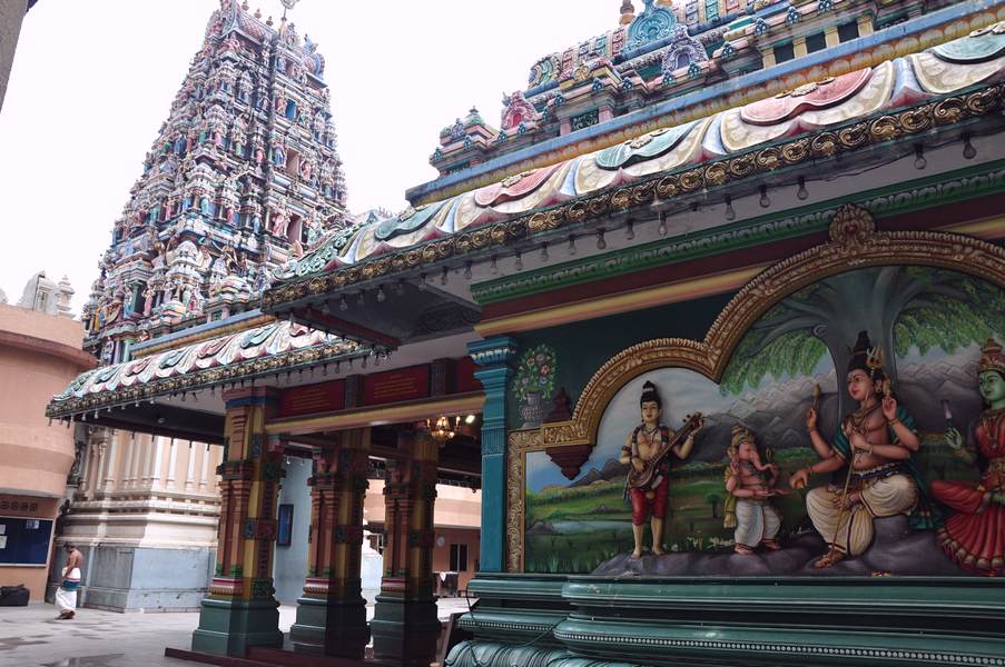 Kuala Lumpur Malasia - templo hindu Sri Mahamariamman