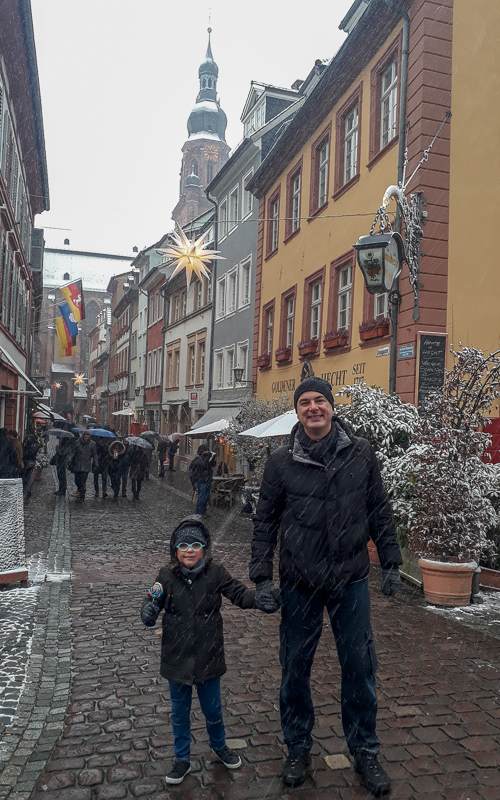 Mercado de Natal Heidelberg Alemanha - Espalhado pela cidade