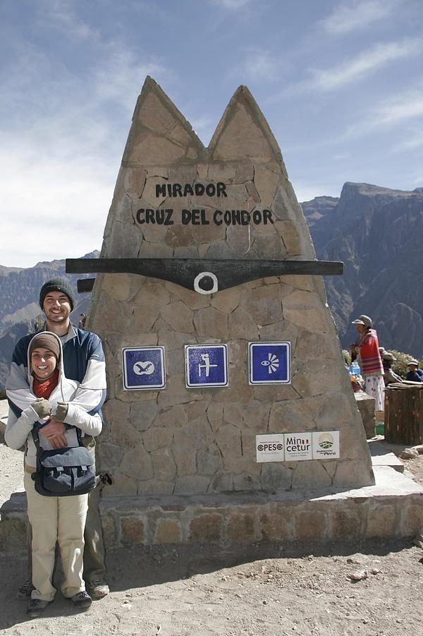 Mirador Cruz del Condor no Canion del Colca no Peru