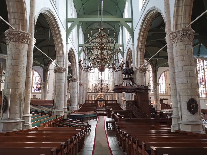Roteiro em Gouda na Holanda – Vitrais, Queijos, Stroopwafel e Rembrandt - Igreja Sint-Janskerk