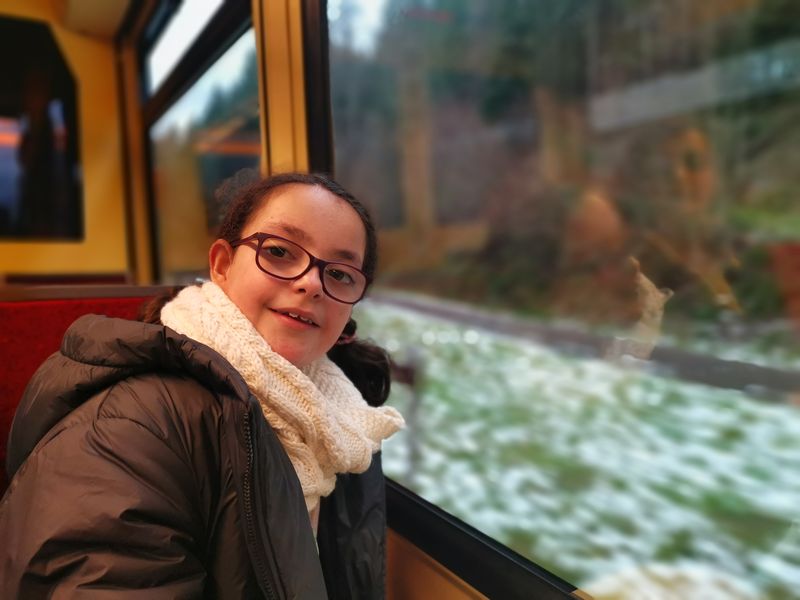 Viagem de trem para a cidade de Freudenstadt na Floresta Negra na Alemanha