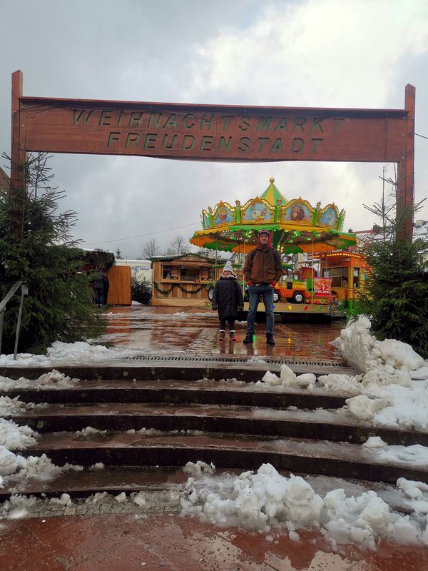 Mercado de Natal em Freudenstadt na Floresta Negra na Alemanha