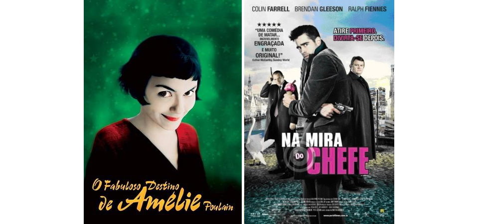 Filme de viagem - In Bruges - Na Mira do Chefe - O Fabuloso Destino de Amélie Poulain