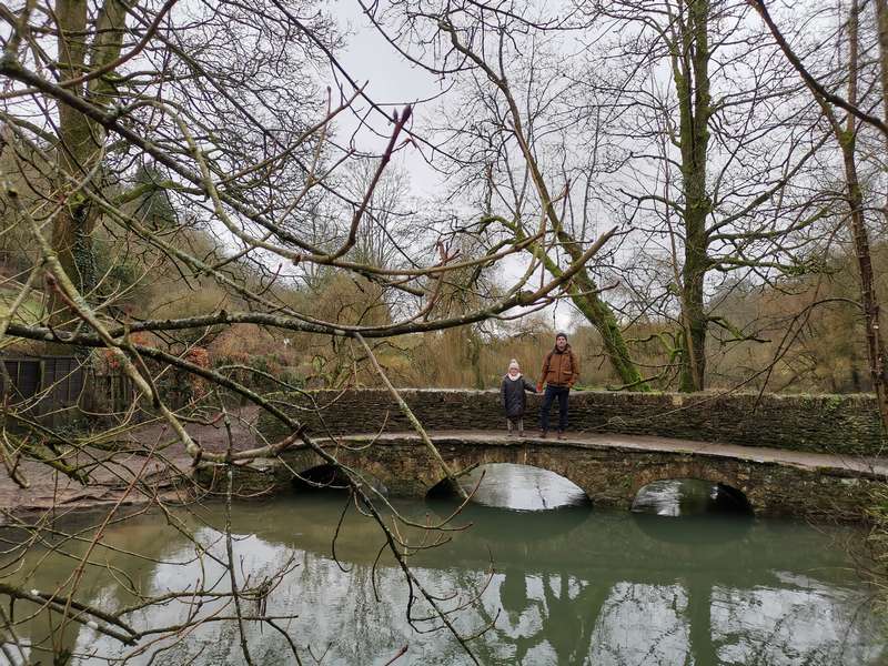 A cidade de Castle Combe na Região de Cotswolds na Inglaterra