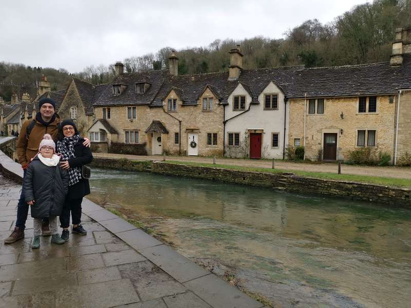 A cidade de Castle Combe na Região de Cotswolds na Inglaterra