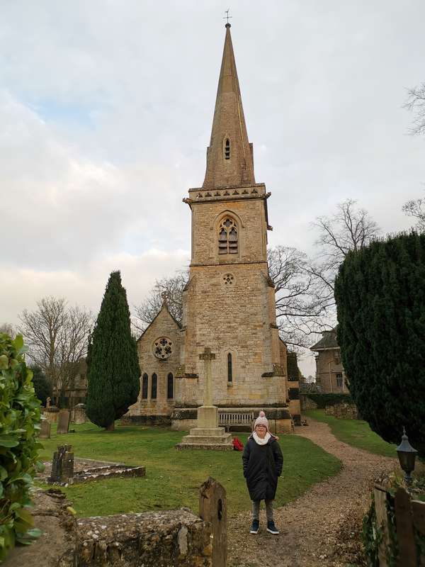 A cidade de Lower Slaughter na Região de Cotswolds na Inglaterra