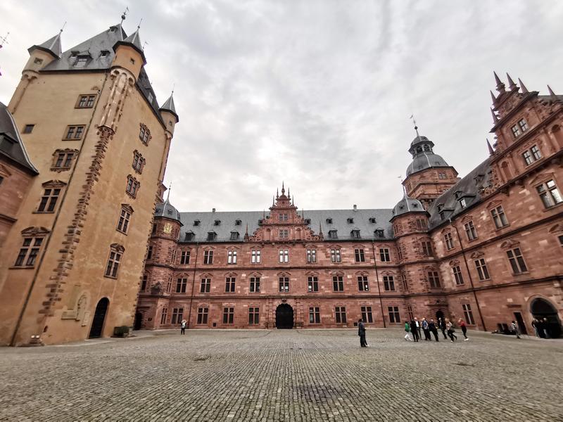 Castelo de Johannisburg em Aschaffenburg na Alemanha