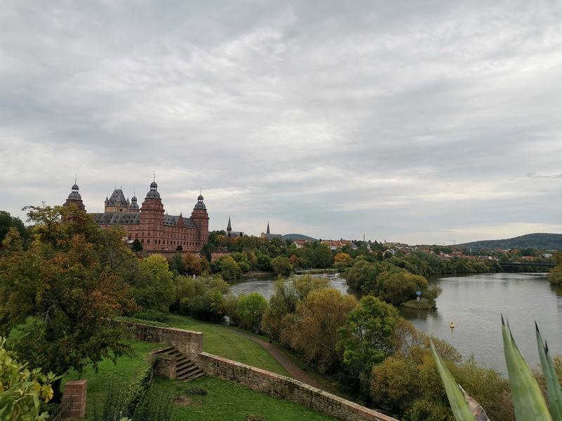 Castelo de Johannisburg em Aschaffenburg na Alemanha