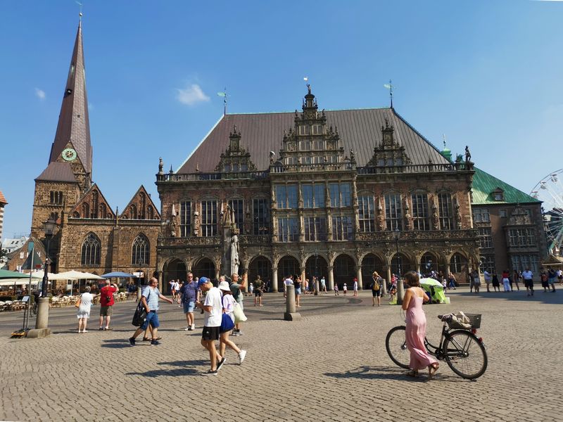 Marktplatz em Bremen na Alemanha