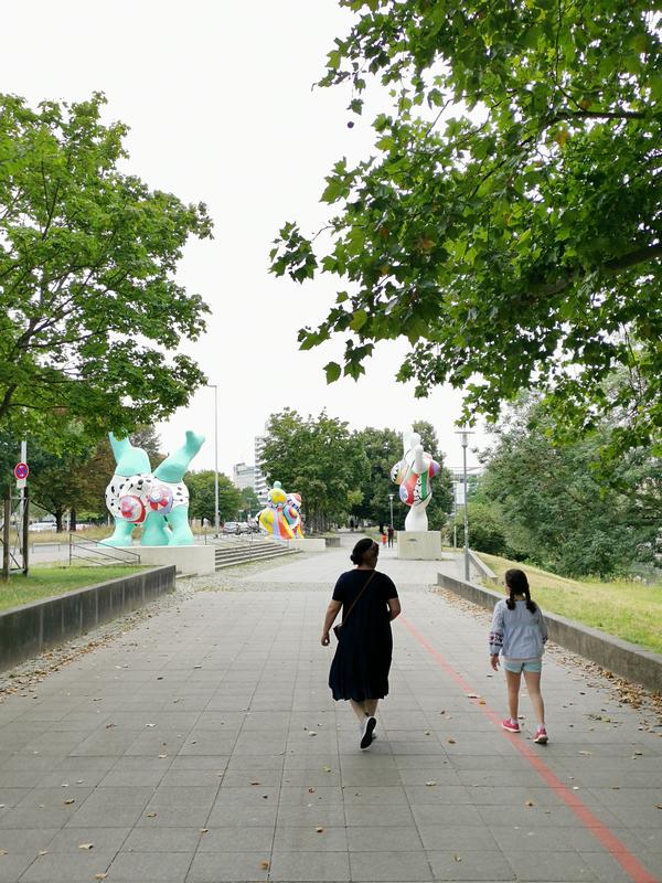 Nanas are sculptures made in 1974 by artist Niki de Saint Phalle in Hannover, Germany