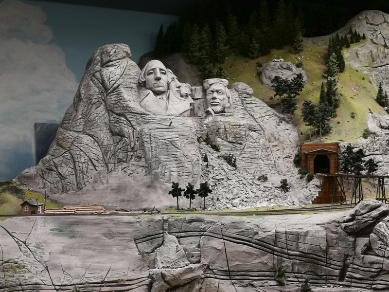 Presidentes norte-americanos no Miniatur-Wunderland em Hamburgo na Alemanha