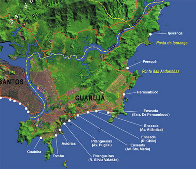 Melhores praias do Guarujá em São Paulo