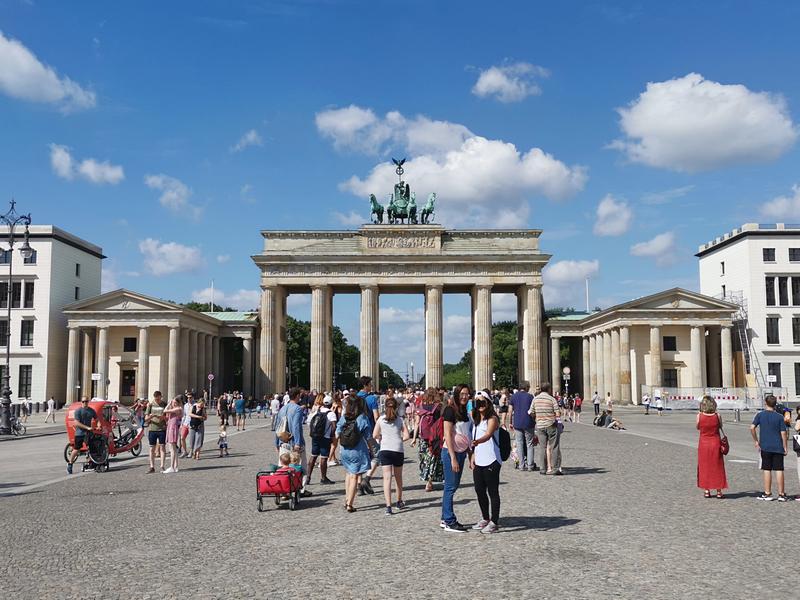 Portão de Brandenburgo de Berlim na Alemanha