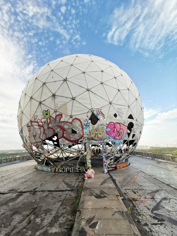 Arte e Grafitti Teufelsberg em Berlim na Alemanha