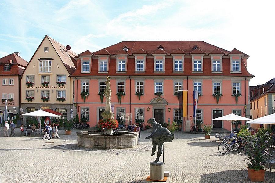 Cidade histórica de Weikersheim na Alemanha